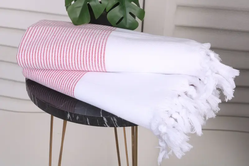 Housewarming Gift, Grandma Gift, Personalized Turkish Towel, Organic Turkish towel, Peshtemal Towel USA, 70x40 Cotton Striped Towel, Wedding Favors - 3
