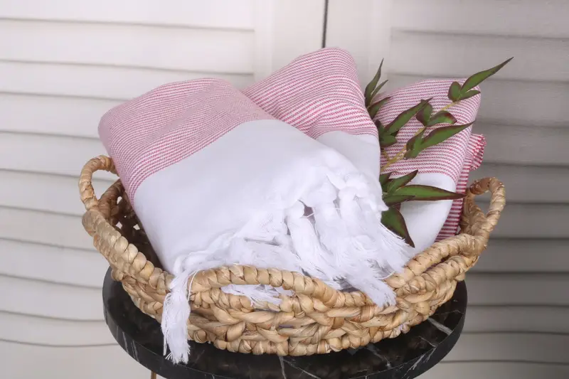 Housewarming Gift, Grandma Gift, Personalized Turkish Towel, Organic Turkish towel, Peshtemal Towel USA, 70x40 Cotton Striped Towel, Wedding Favors - 5