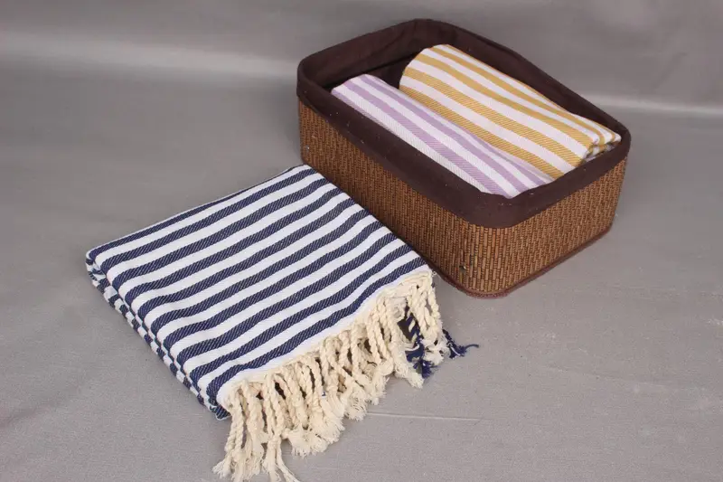 Turkish Towel Monogram, Bridesmaid Gifts, Bathroom Towel, Peshtemal Towel USA, Turkish Towel Beach, Turkish bath towel, 70x40 Cotton Striped Towel - 8