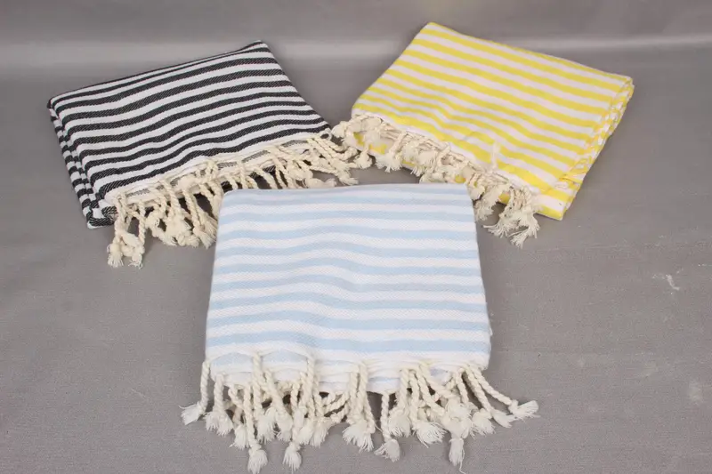 Turkish Towel Monogram, Bridesmaid Gifts, Bathroom Towel, Peshtemal Towel USA, Turkish Towel Beach, Turkish bath towel, 70x40 Cotton Striped Towel - 5