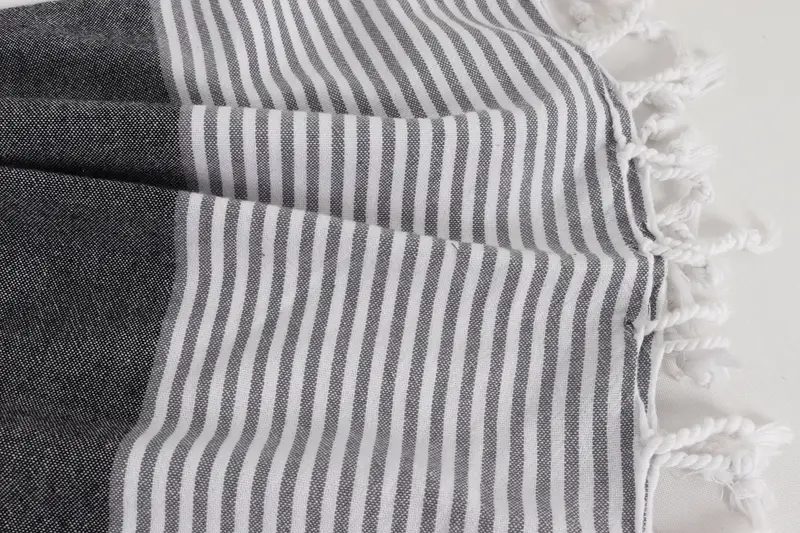 Bachelor Gifts, Turkish Towel Beach, Best Friend Wedding Gift, 70x40 Cotton Striped Towel, Housewarming Gift, Bathroom Towel, Quick-dry towel - 8