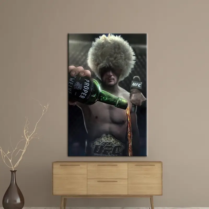 ハビブ・ヌルマゴメドフ世界チャンピオンキャンバスプリント - ジムアート