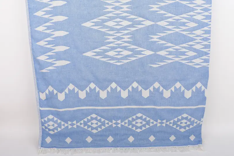 Shower Curtain, 70x60 Cotton Geometric Towel, Best Friend Gift, Halloween Blanket, Bachelorette Gifts, Boho Throw Blankets, Personalized Gifts - 1