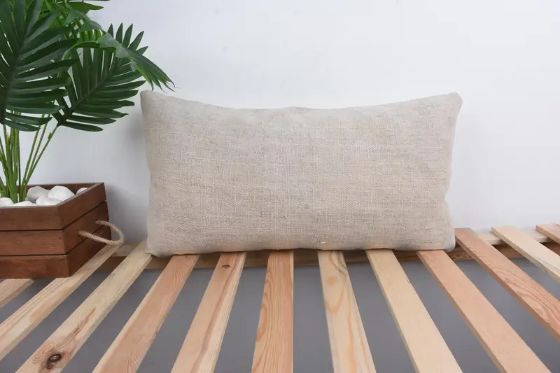 Ethnic Pillow Cover Cushion Case, Boho Pillow Sham Cover, Ethnical Kilim Rug Pillow, Vintage Pillow, 12x24 White Pillow Case, Pillow - 1