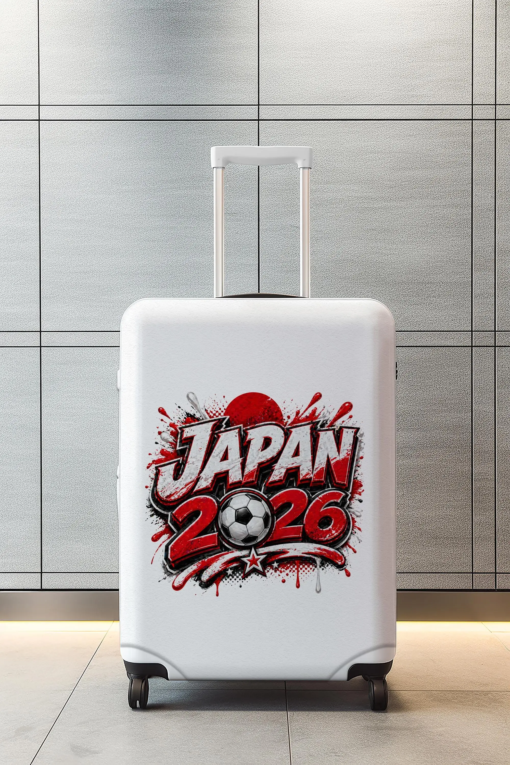 Japan-Fußball-Gepäckhülle, 2026-Fußball-Fan-Kofferschutz, Sport-Reisehülle - 1