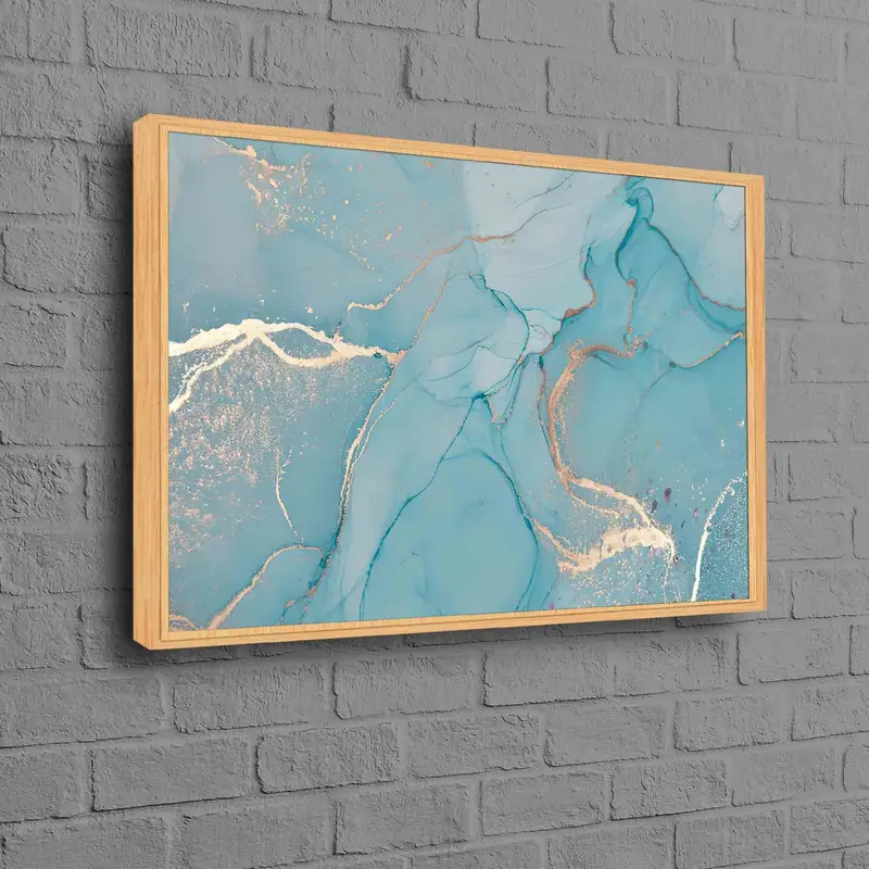 Pırıltılı Modern Mermer Kanvas: Çağdaş Sanatsal Reprodüksiyon