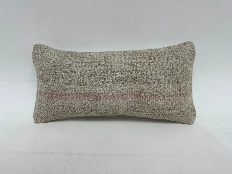 Handmade Southwestern Embroidered Pillow, 10x20 Inches Throw Pillow - 1