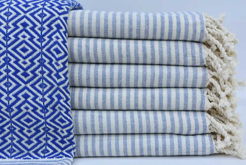 Bachelorette Party Favor, Turkish Towel Bulk, Thin towel, Quick-Dry Beach Towel, Best Friend Gift, 76x38 Cotton Diamond Towel, Beach Wedding Favor - 2