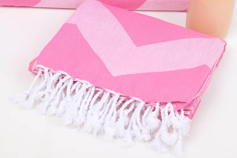 Custom Name Towel, Turkish towel, Towel With Name, 70x40 Cotton Zigzag Design Towel, Anniversary Gift For Her, Home Decor Gifts, Personalized Gifts - 6