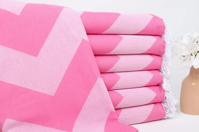 Custom Name Towel, Turkish towel, Towel With Name, 70x40 Cotton Zigzag Design Towel, Anniversary Gift For Her, Home Decor Gifts, Personalized Gifts - 2
