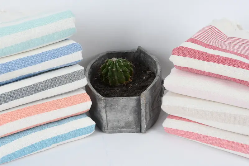 Bridesmaid Gifts, 36x18 Cotton Striped Terry Towel, Turkish Towel Hand Towel, Bachelorette Party Gifts, Monogram Kitchen Towel, Gift For The Home - 4
