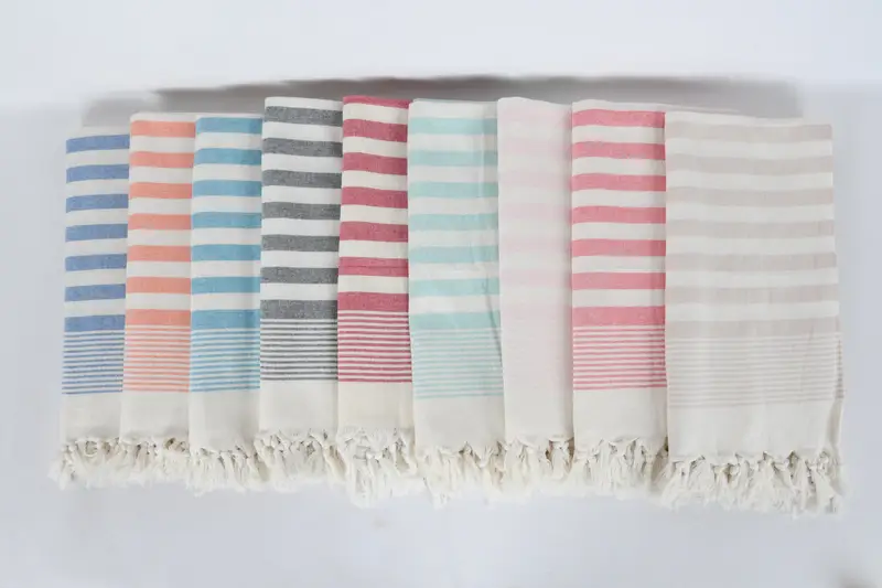 Bridesmaid Gifts, 36x18 Cotton Striped Terry Towel, Turkish Towel Hand Towel, Bachelorette Party Gifts, Monogram Kitchen Towel, Gift For The Home - 3