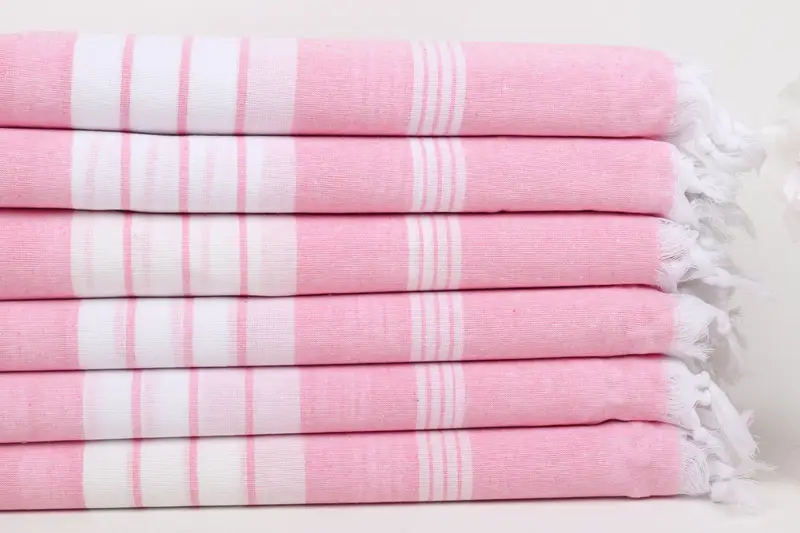 Peshtemal Towel, Bridemaids Beach Towel, Absorbent Turkish towel, Soft towel, Gift Boxes Towel, Spa Gift Towel, 68x36 Cotton Striped Towel - 3