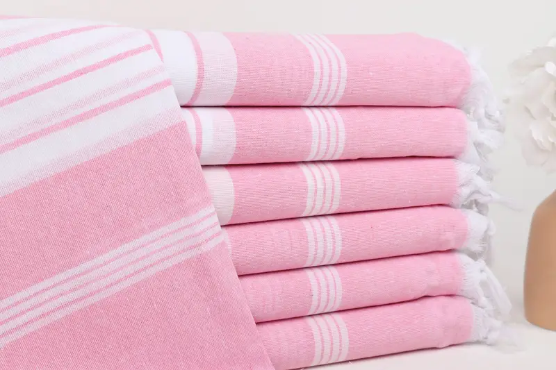 Peshtemal Towel, Bridemaids Beach Towel, Absorbent Turkish towel, Soft towel, Gift Boxes Towel, Spa Gift Towel, 68x36 Cotton Striped Towel - 1