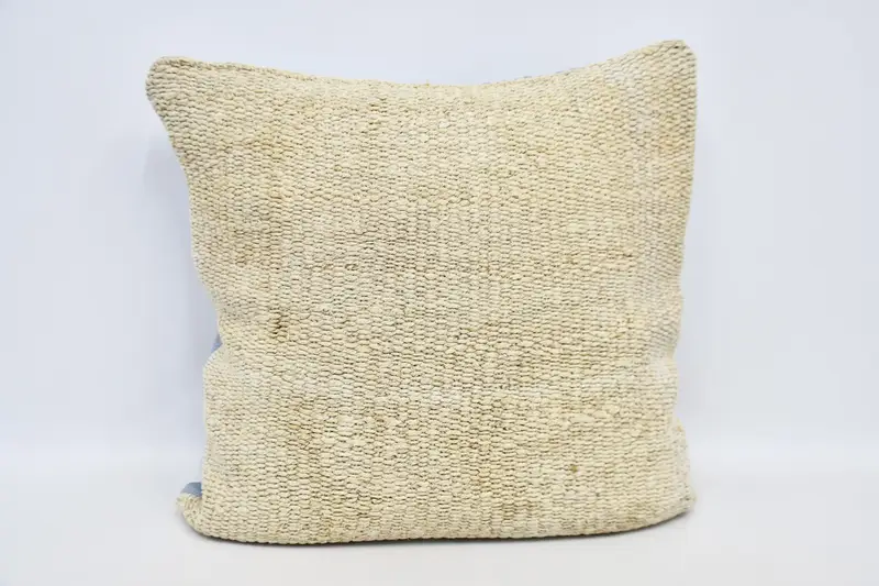 Boho Pillow Sham Cover, Turkish Pillow, Throw Kilim Pillow, 32x32 White Pillow Sham, Pillow Sham, Living Room Throw Cushion Case - 1