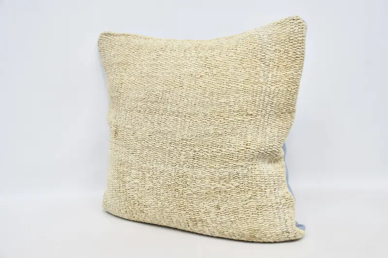 Boho Pillow Sham Cover, Turkish Pillow, Throw Kilim Pillow, 32x32 White Pillow Sham, Pillow Sham, Living Room Throw Cushion Case - 4