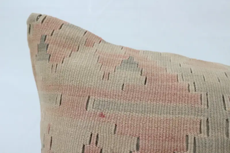 Seat Pillow, Boho Pillow, 32x32 Beige Cushion Cover, Cushion Cover, Interior Designer Pillow, Bohemian Cushion Pillow, Vintage Kilim Throw Pillow - 2