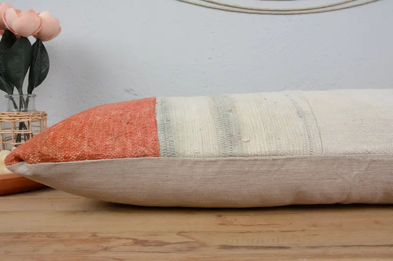 Outdoor Bolster Cushion Cover, Interior Designer Pillow, Pillow for Couch, Cushion Cover, 12x36 White Cushion Case, Pillow for Sofa - 5