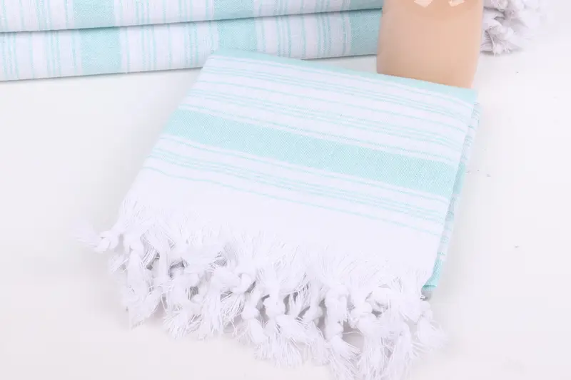 Bridal Shower Favors, Oversized Beach Towel, Cute Beach Towel, Gift For Best Friend, Best Friend Gift, 68x32 Cotton Striped Towel, Wedding Favors - 5