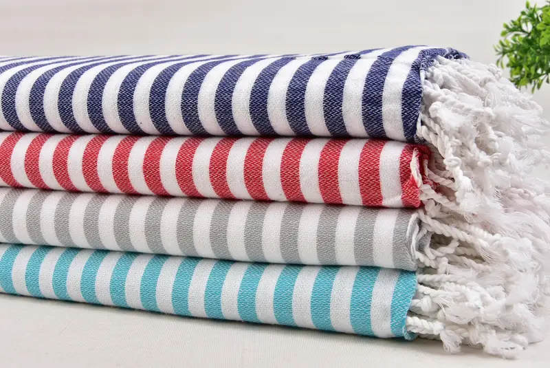 Monogram Kitchen Towel, Gifts For Him, Wedding Gift For Bride, Personalized Kitchen Towel, Turkish Towel Hand Towel, 48x40 Cotton Striped Towel - 3
