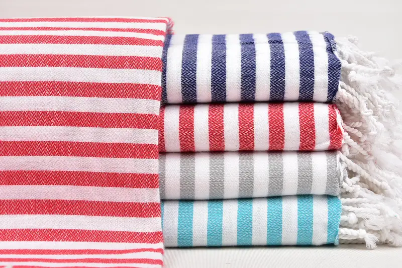Monogram Kitchen Towel, Gifts For Him, Wedding Gift For Bride, Personalized Kitchen Towel, Turkish Towel Hand Towel, 48x40 Cotton Striped Towel - 1