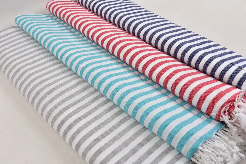 Monogram Kitchen Towel, Gifts For Him, Wedding Gift For Bride, Personalized Kitchen Towel, Turkish Towel Hand Towel, 48x40 Cotton Striped Towel - 6