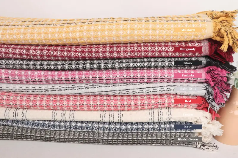 96x70 Cotton Striped Towel, Organic Throw, Monogram Blanket, Bridesmaid Gifts, Bridal Shower Gift, Bachelor Gift, Organic Beach Blanket - 1