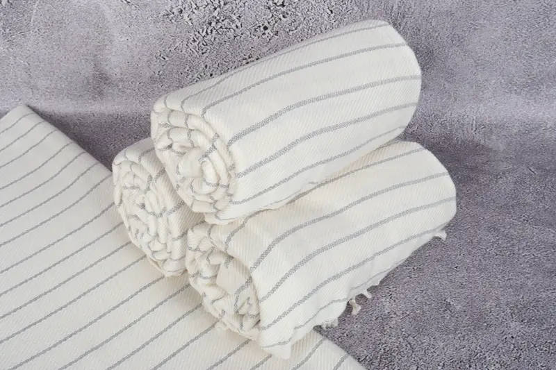 Bridal Shower Favors, 70x40 Bamboo Herringbone Towel, Personalized Wedding Gift For Couple, Lightweight Turkish towel, Pool Towels, Wedding Favors - 7