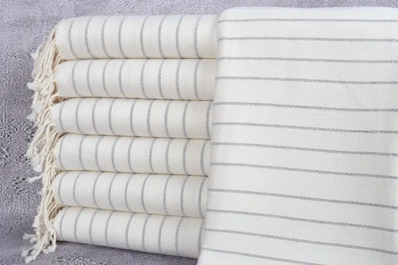 Bridal Shower Favors, 70x40 Bamboo Herringbone Towel, Personalized Wedding Gift For Couple, Lightweight Turkish towel, Pool Towels, Wedding Favors - 1