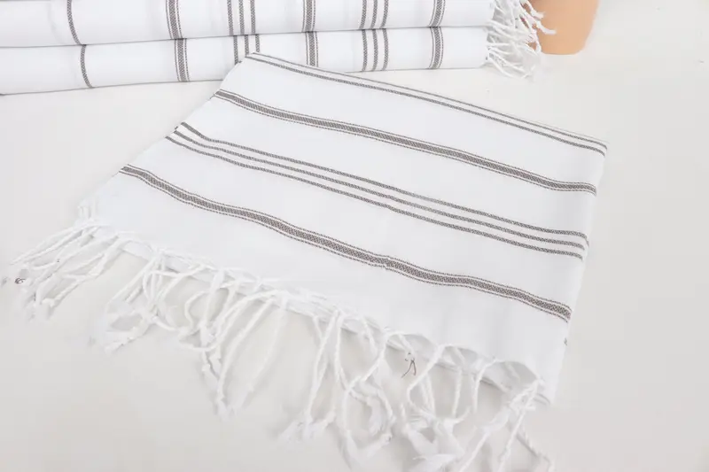 Banyo havlu, seyahat havlu, 40x24 pamuk çizgili havlu, en iyi arkadaş Noel hediyesi, en iyi arkadaş düğün hediyesi, Türk çay havlu, düğün hediyesi - 5