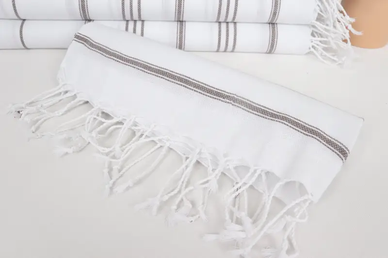 Banyo havlu, seyahat havlu, 40x24 pamuk çizgili havlu, en iyi arkadaş Noel hediyesi, en iyi arkadaş düğün hediyesi, Türk çay havlu, düğün hediyesi - 4