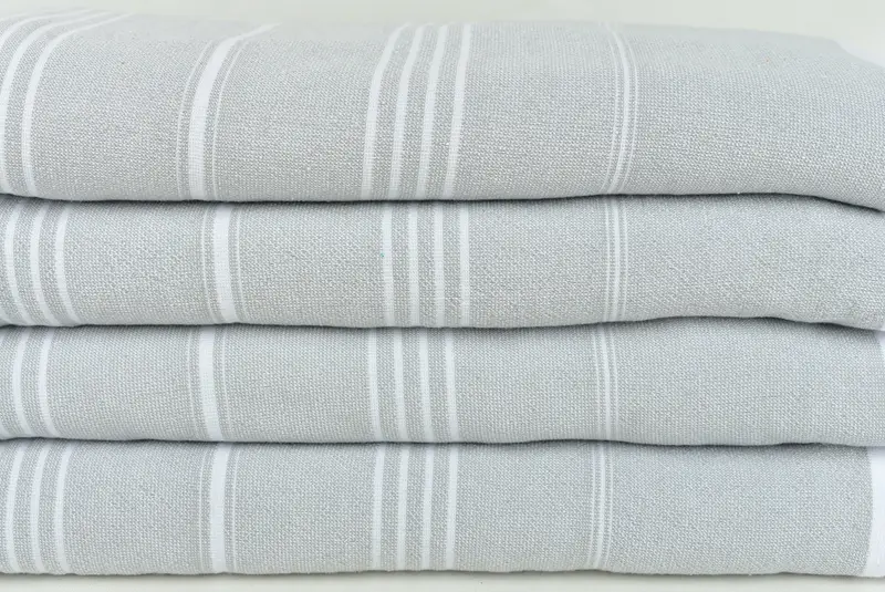 Gift Towel, Turkish Towel Set, Hammam Towel USA, Personalized Bridesmaid Gift, Personalized Towel, Travel towel, 70x36 Cotton Striped Terry Towel - 2