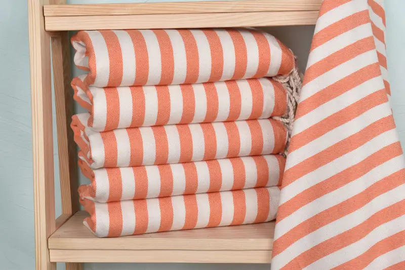 Monogram Beach Towel, Organic towel, 80x36 Cotton Striped Towel, Quick-drying cotton Turkish beach towel, Bachelorette Party Favors, Baby Boy Gift - 1