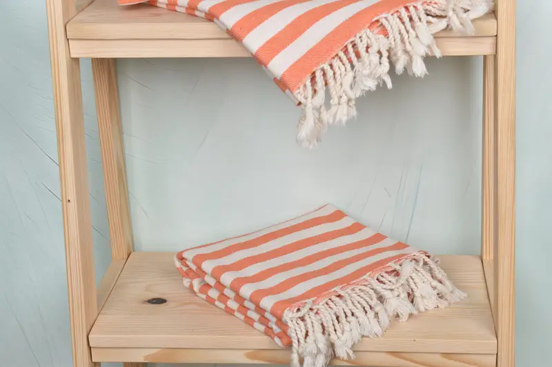 Monogram Beach Towel, Organic towel, 80x36 Cotton Striped Towel, Quick-drying cotton Turkish beach towel, Bachelorette Party Favors, Baby Boy Gift - 5