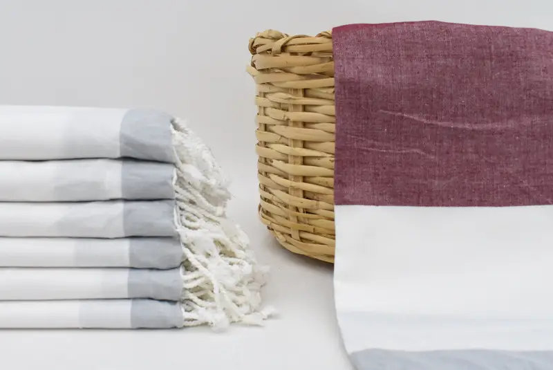 Sand-Resistant Peshtemal, 70x40 Cotton Striped Towel, Yoga Towel, Lightweight Turkish towel, Quick-Dry Beach Towel, Xmas Gifts, Soft towel - 1