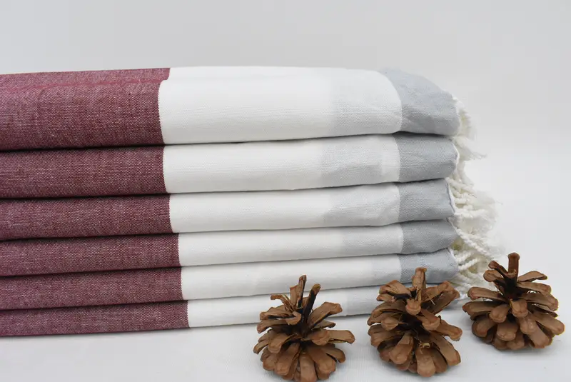 Sand-Resistant Peshtemal, 70x40 Cotton Striped Towel, Yoga Towel, Lightweight Turkish towel, Quick-Dry Beach Towel, Xmas Gifts, Soft towel - 2