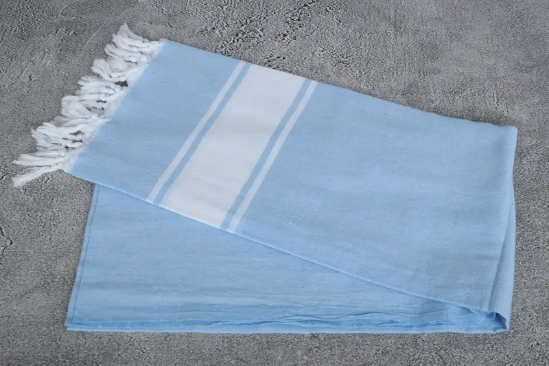 Custom Gifts, Absorbent Turkish peshtemal towel for beach use, Personalized Towel, Beach towel, Absorbent towel, 70x40 Cotton Striped Towel - 6