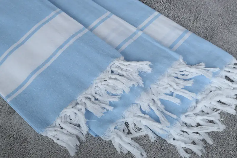 Custom Gifts, Absorbent Turkish peshtemal towel for beach use, Personalized Towel, Beach towel, Absorbent towel, 70x40 Cotton Striped Towel - 5