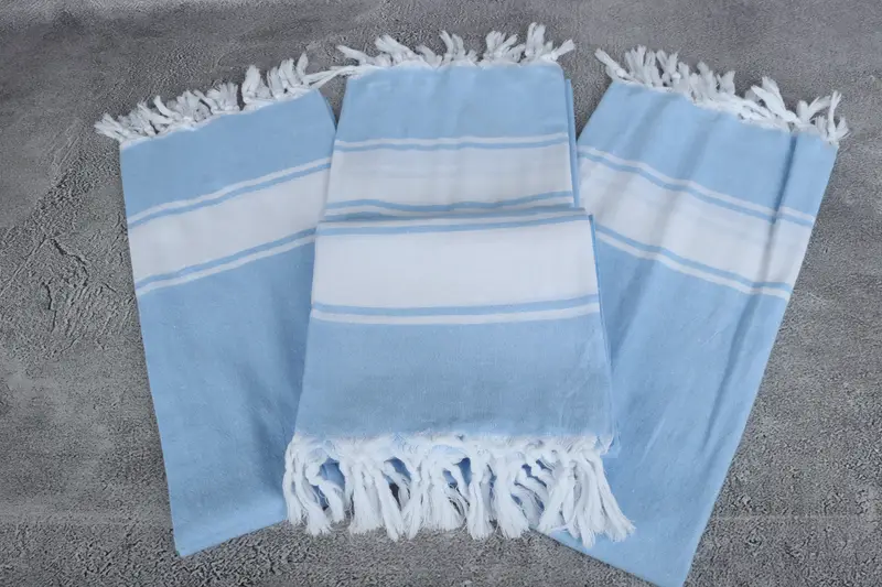 Custom Gifts, Absorbent Turkish peshtemal towel for beach use, Personalized Towel, Beach towel, Absorbent towel, 70x40 Cotton Striped Towel - 4