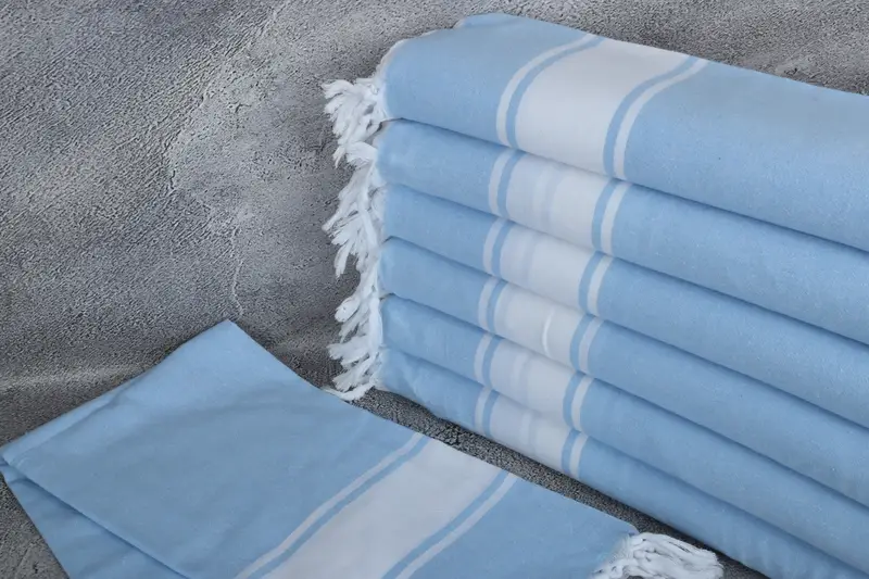 Custom Gifts, Absorbent Turkish peshtemal towel for beach use, Personalized Towel, Beach towel, Absorbent towel, 70x40 Cotton Striped Towel - 2