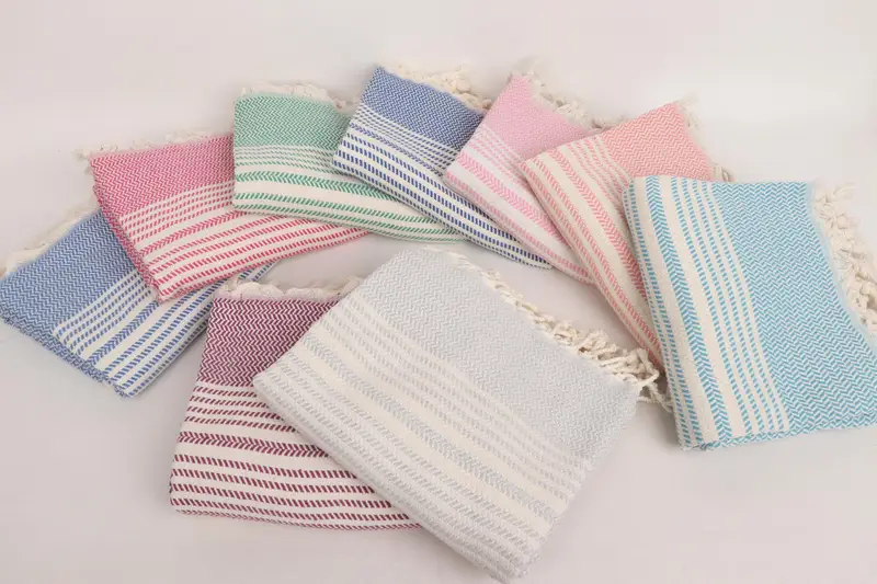 70x40 Cotton Striped Towel, Bachelorette Gifts, Valentines Day Gift For Her, Organic Turkish towel, Best Beach Towel, Travel Towel, Home Decor Towel - 4