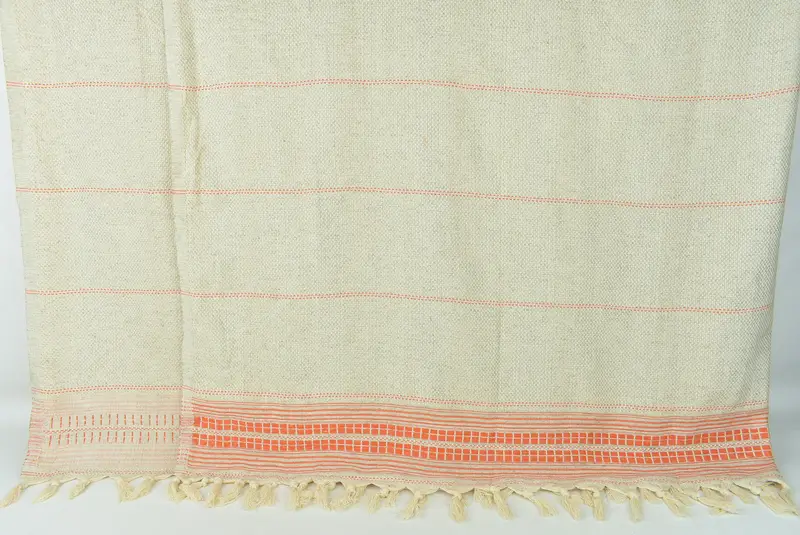 Bridesmaid Gifts, Throw Blankets, Personalized Blanket, Organic Throw, 96x94 Linen Striped Towel, Beach Theme Bachelorette Party, Monogram Blanket - 7