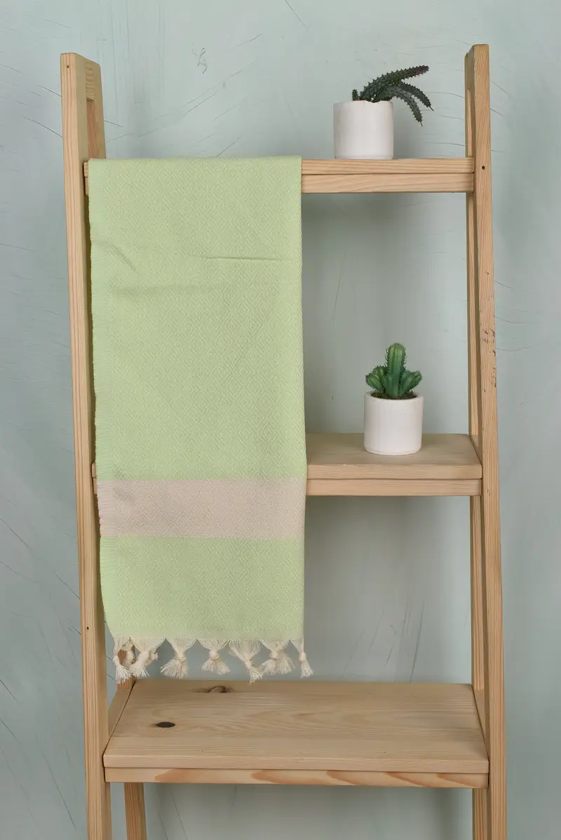 Personalized Kitchen Towel, 36x20 Cotton Diamond Towel, Turkish Towel Hand Towel, Monogram Turkish Bath Towel, Gift For Coworker, Custom Hand Towel - 8