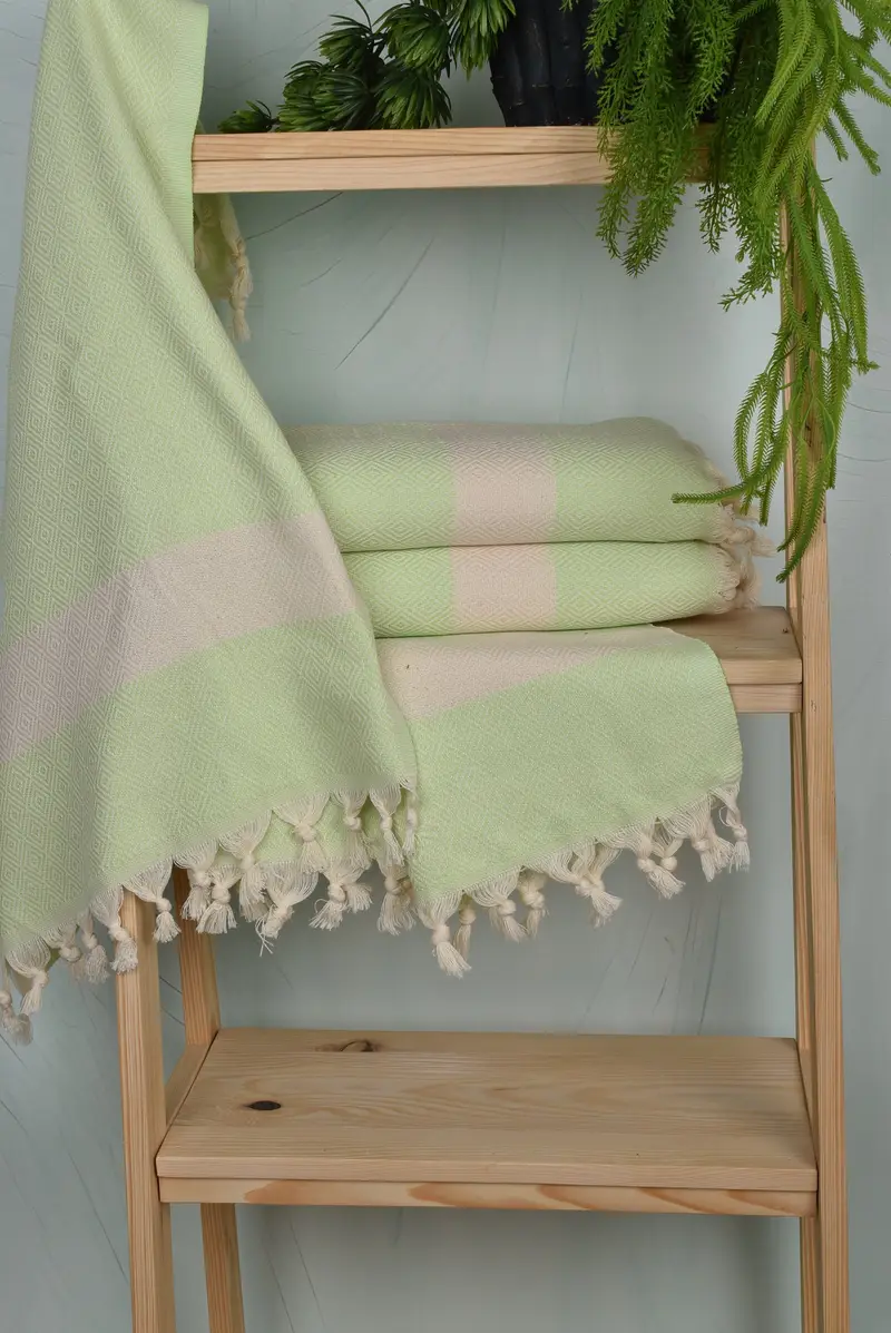 Personalized Kitchen Towel, 36x20 Cotton Diamond Towel, Turkish Towel Hand Towel, Monogram Turkish Bath Towel, Gift For Coworker, Custom Hand Towel - 6
