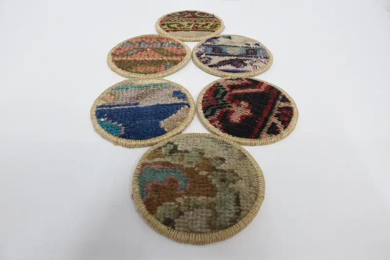 Bohemian Round Coaster, Brown and Bronze Coaster
