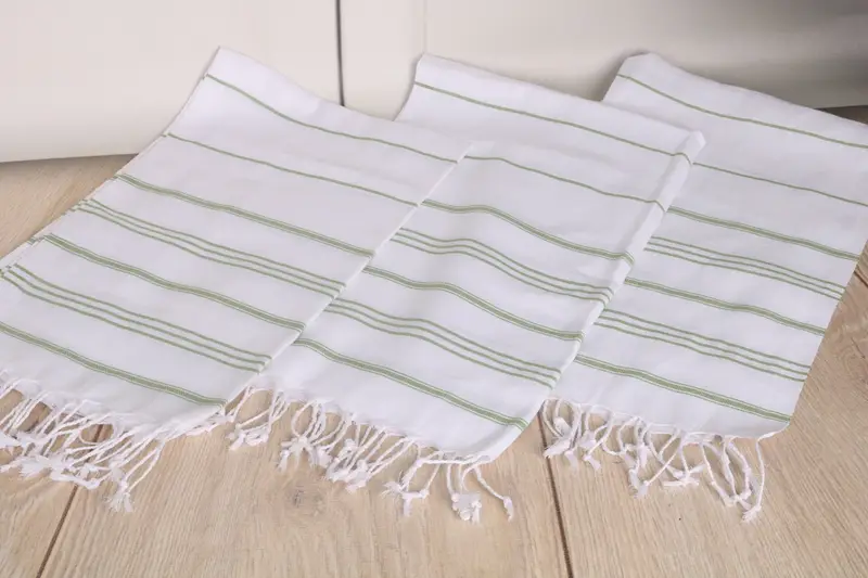 Gift For Bride, Custom Hand Towel, Turkish Towel Hand Towel, Housewarming Gift, Monogram Towels, Personalized Dish Towel, 40x24 Cotton Striped Towel - 6