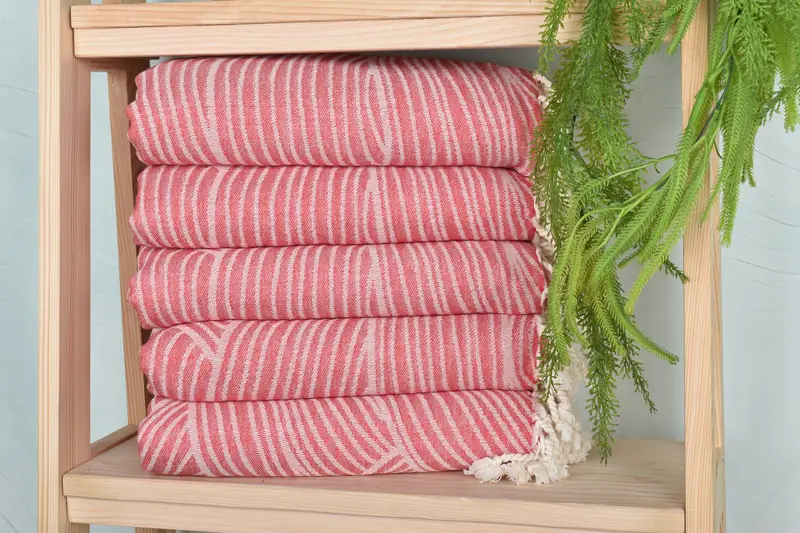 Absorbent towel, Bachelorette Party Gift, Turkish towel, Valentines Day Gift For Her, 70x38 Cotton Striped Design Towel, Valentines Day Gift - 3