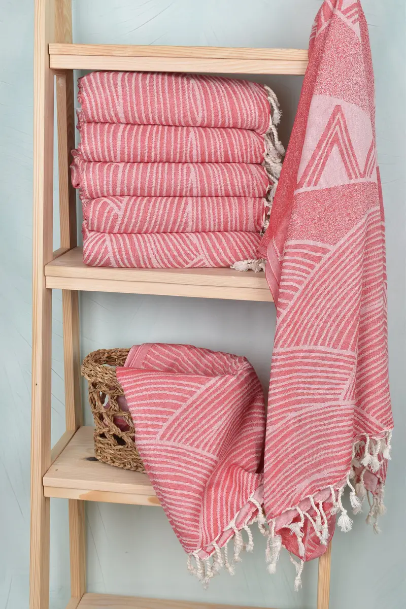 Absorbent towel, Bachelorette Party Gift, Turkish towel, Valentines Day Gift For Her, 70x38 Cotton Striped Design Towel, Valentines Day Gift - 4