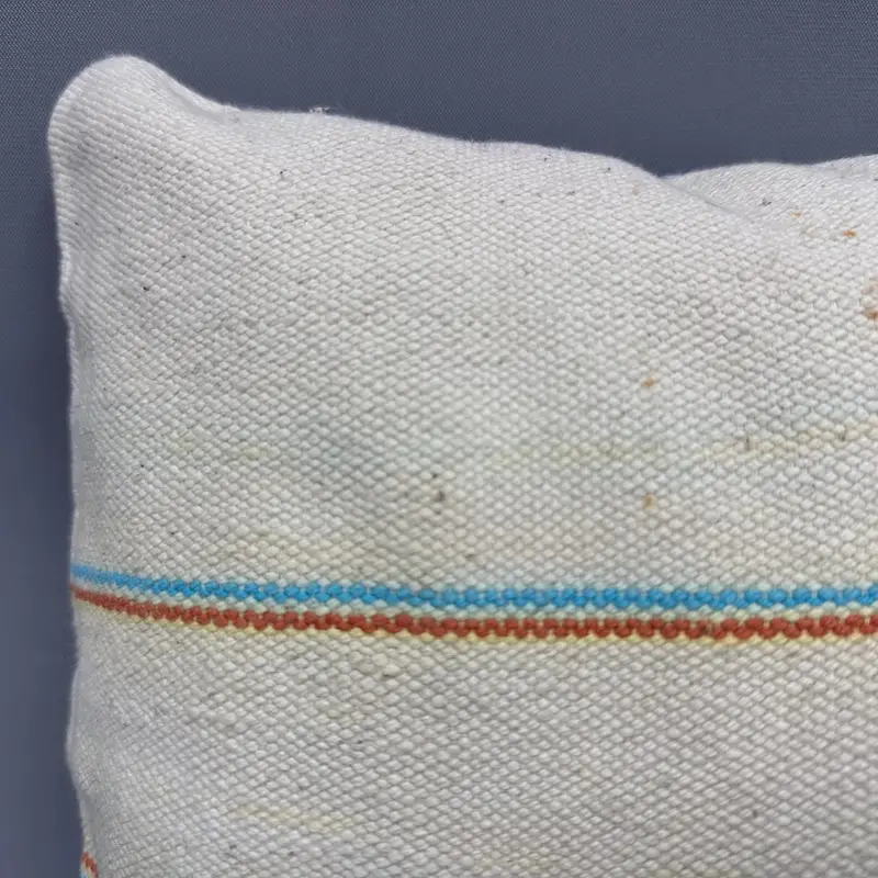 Kilim Pillow, Knitted Cushion, Decorative Pillow, Cushion Case, Ethnical Kilim Rug Pillow, Pillow for Sofa, 12x12 Beige Cushion - 5