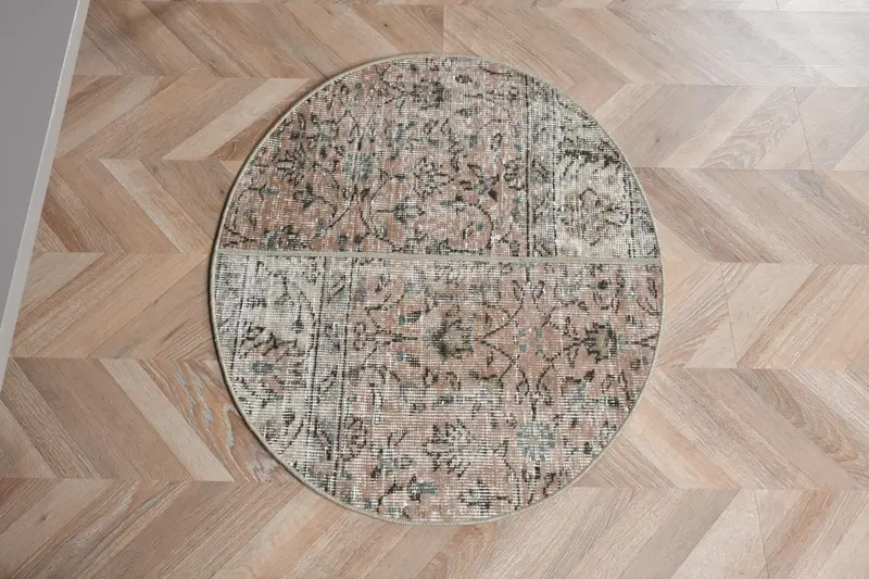 Alfombra Ikat verde bronce, decoración elegante de 2,5x2,9 pies